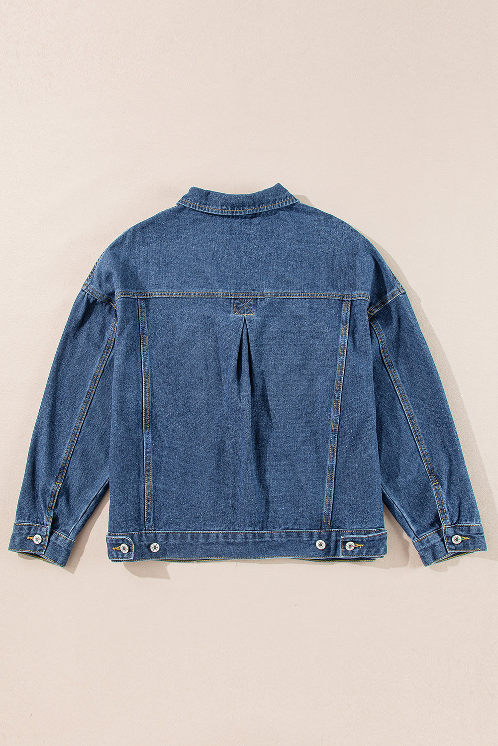 Oversized Pocketed Denim Jacket